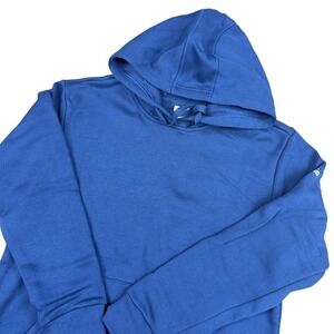 Adidas Blue Trefoil Logo Hoodie Sweatshirt Pullover Women's Size S- BNWT $50